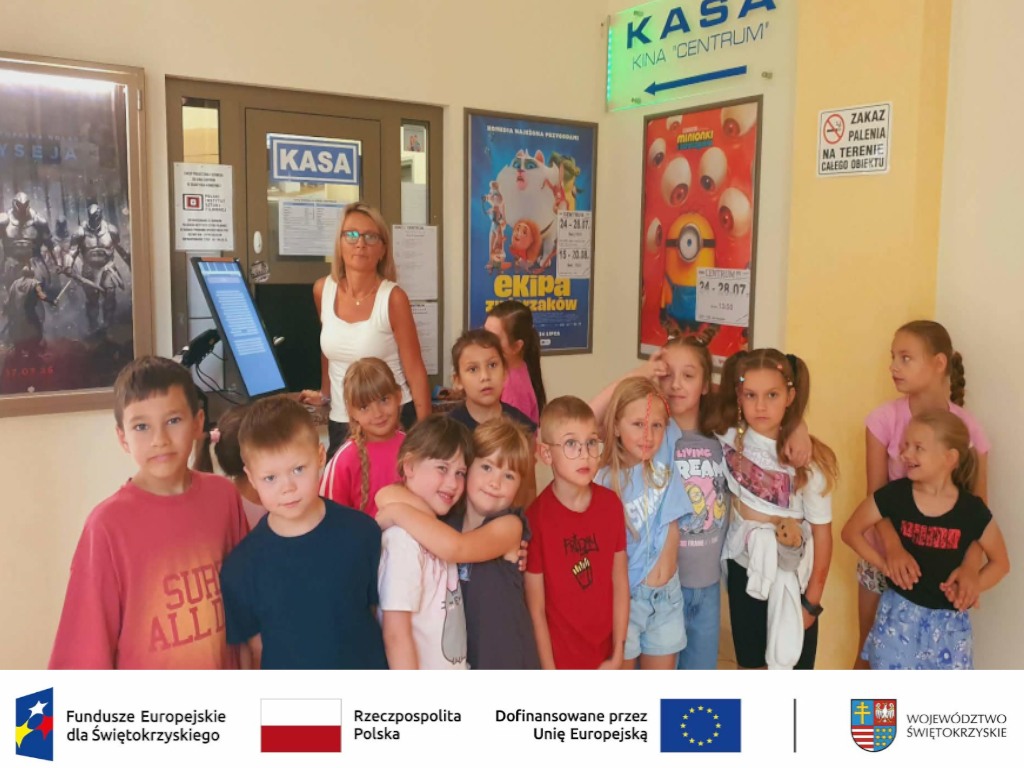 Na zdjęciu uczestnicy czwartego turnusu półkolonii letnich organizowanych przez Centrum Usług Społecznych w Skarżysku-Kamiennej