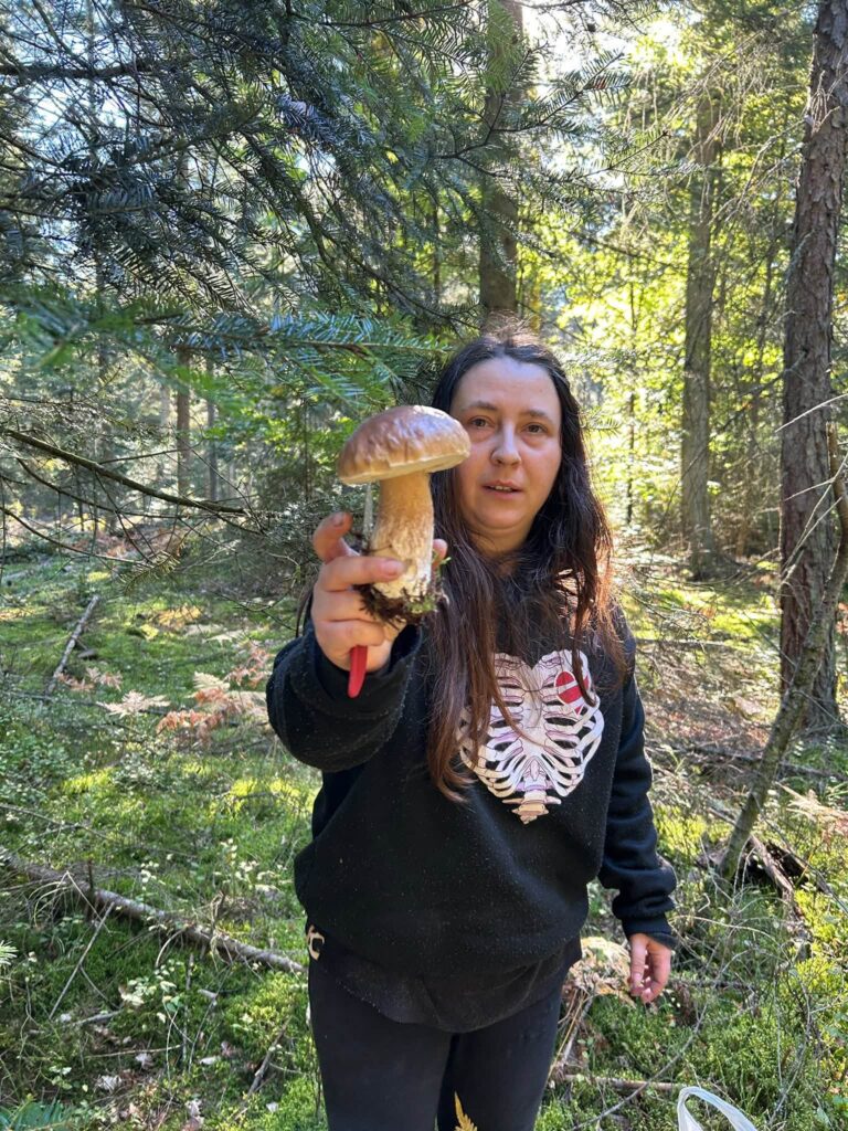 Uczestnicy grzybobrania